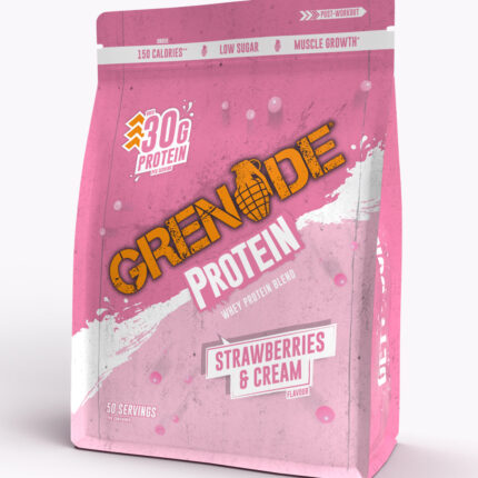 Grenade Strawberries & Cream Protein Powder - 2kg (50 Servings)